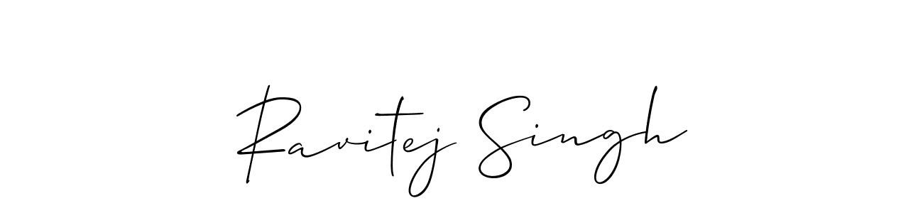 if you are searching for the best signature style for your name Ravitej Singh. so please give up your signature search. here we have designed multiple signature styles  using Allison_Script. Ravitej Singh signature style 2 images and pictures png