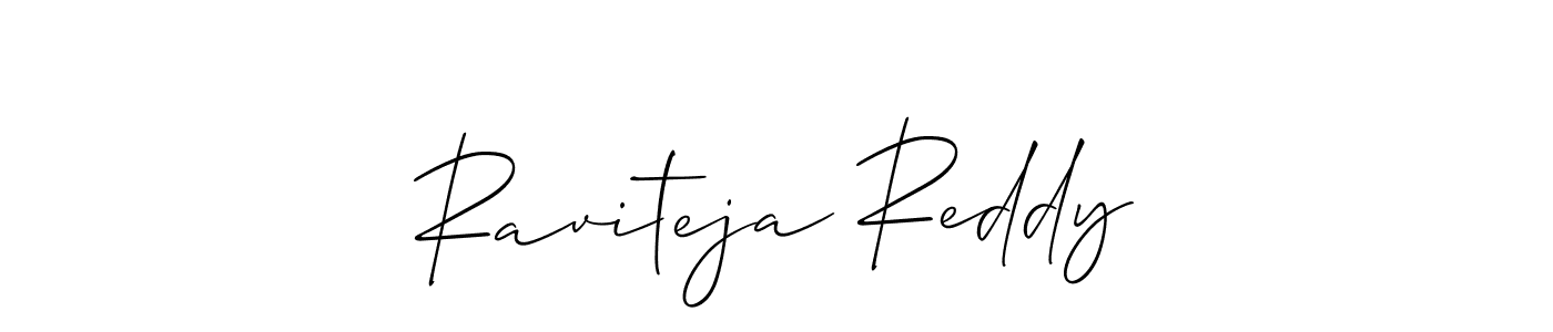 Make a beautiful signature design for name Raviteja Reddy. With this signature (Allison_Script) style, you can create a handwritten signature for free. Raviteja Reddy signature style 2 images and pictures png