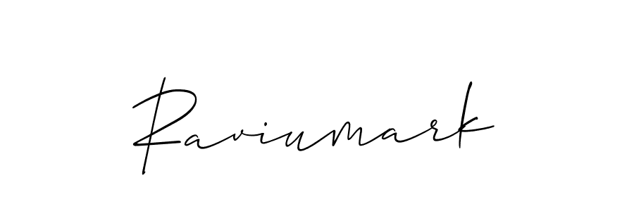 Raviumark stylish signature style. Best Handwritten Sign (Allison_Script) for my name. Handwritten Signature Collection Ideas for my name Raviumark. Raviumark signature style 2 images and pictures png