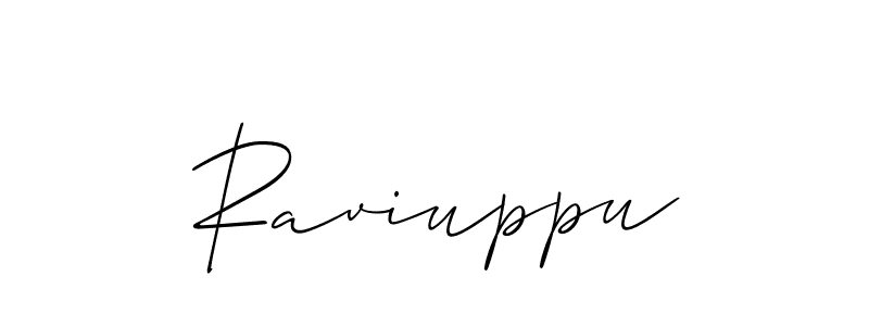 Allison_Script is a professional signature style that is perfect for those who want to add a touch of class to their signature. It is also a great choice for those who want to make their signature more unique. Get Raviuppu name to fancy signature for free. Raviuppu signature style 2 images and pictures png