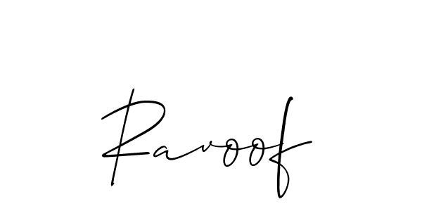 Once you've used our free online signature maker to create your best signature Allison_Script style, it's time to enjoy all of the benefits that Ravoof name signing documents. Ravoof signature style 2 images and pictures png