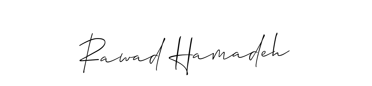 Make a short Rawad Hamadeh signature style. Manage your documents anywhere anytime using Allison_Script. Create and add eSignatures, submit forms, share and send files easily. Rawad Hamadeh signature style 2 images and pictures png