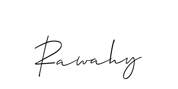 Make a beautiful signature design for name Rawahy. With this signature (Allison_Script) style, you can create a handwritten signature for free. Rawahy signature style 2 images and pictures png