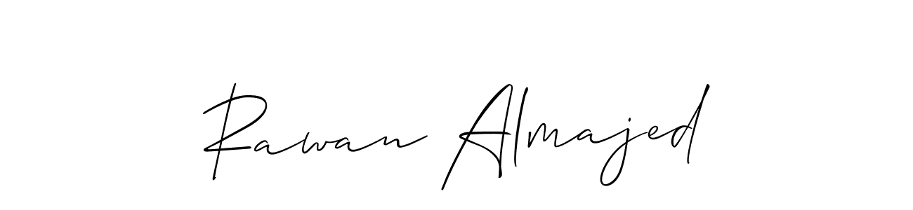 Rawan Almajed stylish signature style. Best Handwritten Sign (Allison_Script) for my name. Handwritten Signature Collection Ideas for my name Rawan Almajed. Rawan Almajed signature style 2 images and pictures png