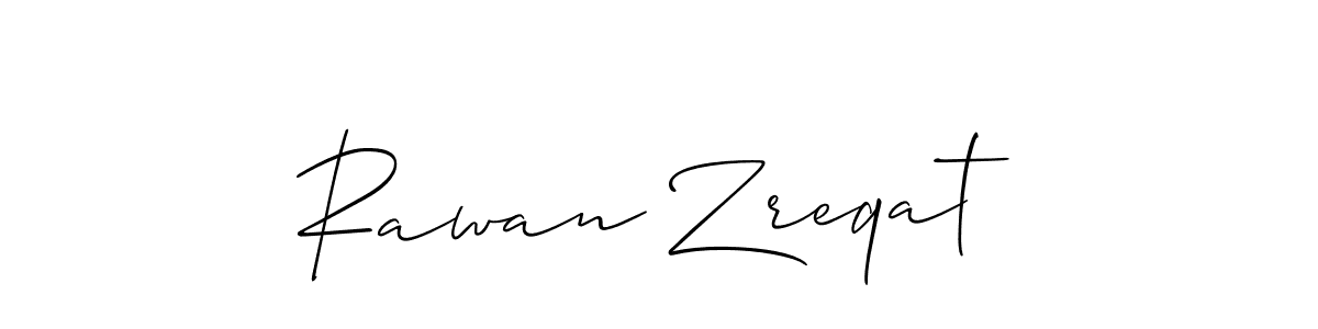 Best and Professional Signature Style for Rawan Zreqat. Allison_Script Best Signature Style Collection. Rawan Zreqat signature style 2 images and pictures png