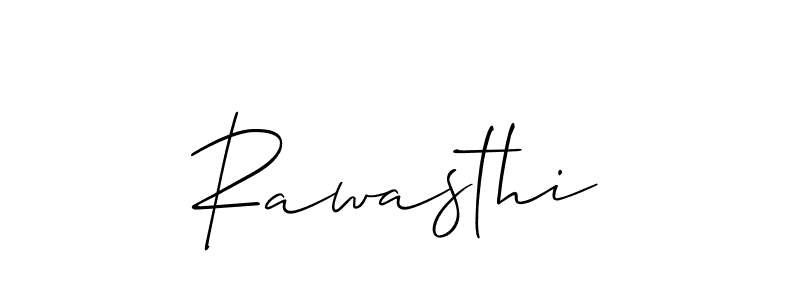 Create a beautiful signature design for name Rawasthi. With this signature (Allison_Script) fonts, you can make a handwritten signature for free. Rawasthi signature style 2 images and pictures png