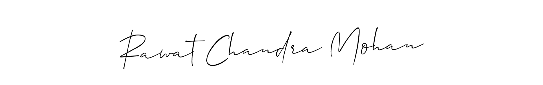 You should practise on your own different ways (Allison_Script) to write your name (Rawat Chandra Mohan) in signature. don't let someone else do it for you. Rawat Chandra Mohan signature style 2 images and pictures png