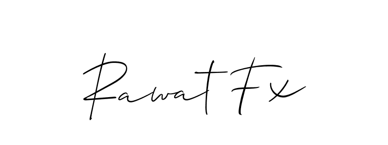 Rawat Fx stylish signature style. Best Handwritten Sign (Allison_Script) for my name. Handwritten Signature Collection Ideas for my name Rawat Fx. Rawat Fx signature style 2 images and pictures png
