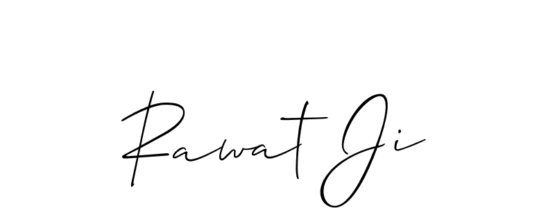 Also we have Rawat Ji name is the best signature style. Create professional handwritten signature collection using Allison_Script autograph style. Rawat Ji signature style 2 images and pictures png