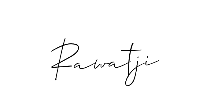 Rawatji stylish signature style. Best Handwritten Sign (Allison_Script) for my name. Handwritten Signature Collection Ideas for my name Rawatji. Rawatji signature style 2 images and pictures png