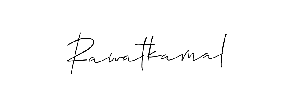 How to make Rawatkamal name signature. Use Allison_Script style for creating short signs online. This is the latest handwritten sign. Rawatkamal signature style 2 images and pictures png