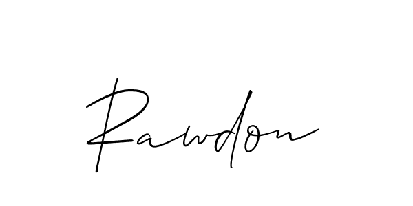 Once you've used our free online signature maker to create your best signature Allison_Script style, it's time to enjoy all of the benefits that Rawdon name signing documents. Rawdon signature style 2 images and pictures png