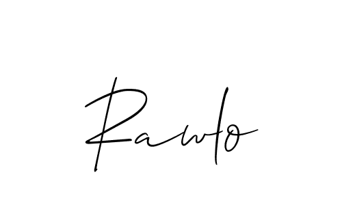 It looks lik you need a new signature style for name Rawlo. Design unique handwritten (Allison_Script) signature with our free signature maker in just a few clicks. Rawlo signature style 2 images and pictures png