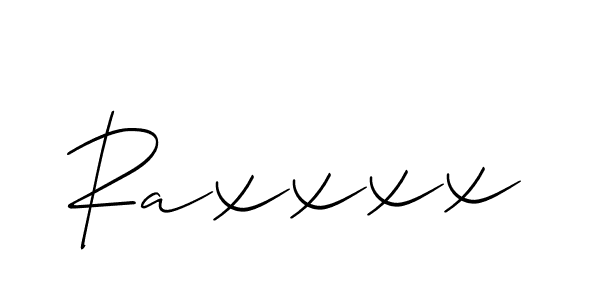 Allison_Script is a professional signature style that is perfect for those who want to add a touch of class to their signature. It is also a great choice for those who want to make their signature more unique. Get Raxxxx name to fancy signature for free. Raxxxx signature style 2 images and pictures png