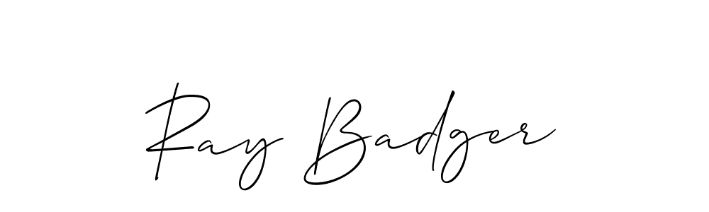 Make a beautiful signature design for name Ray Badger. With this signature (Allison_Script) style, you can create a handwritten signature for free. Ray Badger signature style 2 images and pictures png