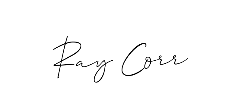 How to make Ray Corr name signature. Use Allison_Script style for creating short signs online. This is the latest handwritten sign. Ray Corr signature style 2 images and pictures png