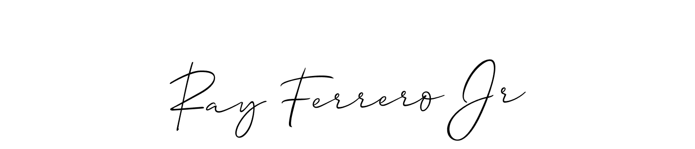 Make a beautiful signature design for name Ray Ferrero Jr. With this signature (Allison_Script) style, you can create a handwritten signature for free. Ray Ferrero Jr signature style 2 images and pictures png