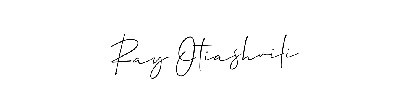 if you are searching for the best signature style for your name Ray Otiashvili. so please give up your signature search. here we have designed multiple signature styles  using Allison_Script. Ray Otiashvili signature style 2 images and pictures png