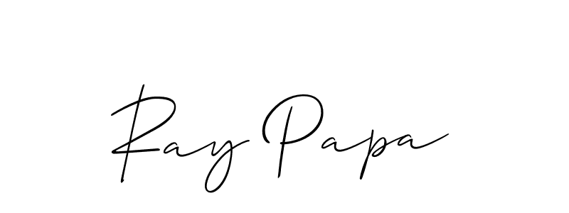 Make a short Ray Papa signature style. Manage your documents anywhere anytime using Allison_Script. Create and add eSignatures, submit forms, share and send files easily. Ray Papa signature style 2 images and pictures png