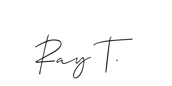 It looks lik you need a new signature style for name Ray T.. Design unique handwritten (Allison_Script) signature with our free signature maker in just a few clicks. Ray T. signature style 2 images and pictures png