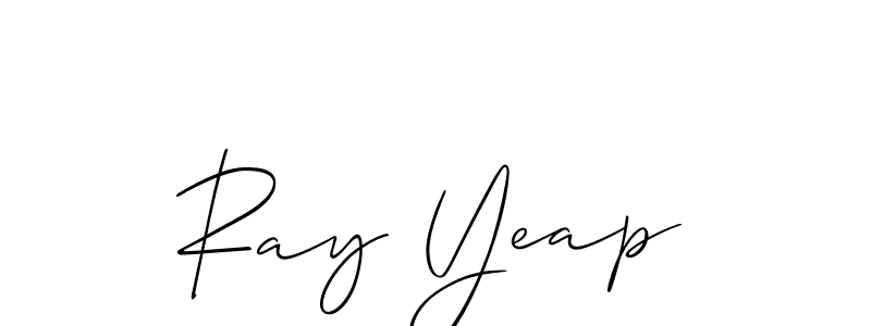 How to make Ray Yeap signature? Allison_Script is a professional autograph style. Create handwritten signature for Ray Yeap name. Ray Yeap signature style 2 images and pictures png