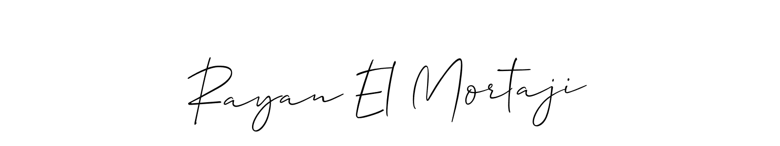 Also we have Rayan El Mortaji name is the best signature style. Create professional handwritten signature collection using Allison_Script autograph style. Rayan El Mortaji signature style 2 images and pictures png