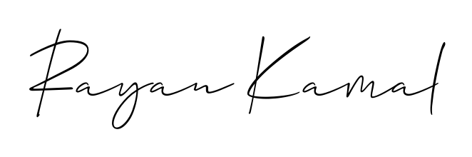 An effortless, minimalist signature concept for Rayan Kamal using Allison_Script design. Clean lines that look great on any document. Rayan Kamal signature style 2 images and pictures png