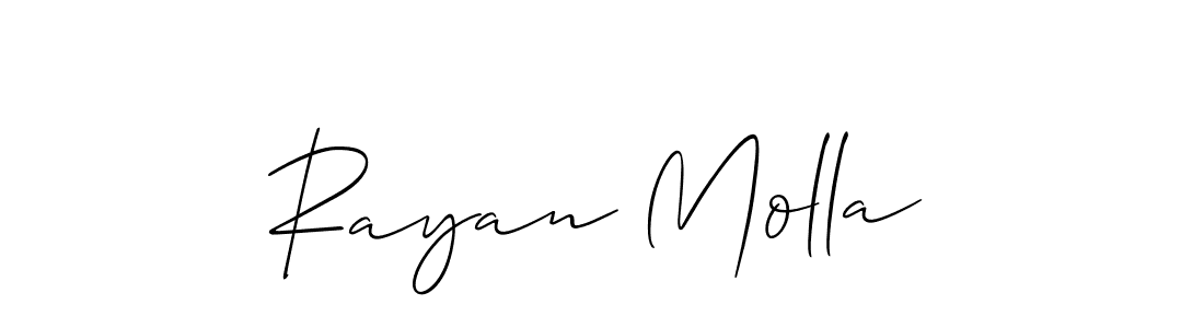 You can use this online signature creator to create a handwritten signature for the name Rayan Molla. This is the best online autograph maker. Rayan Molla signature style 2 images and pictures png