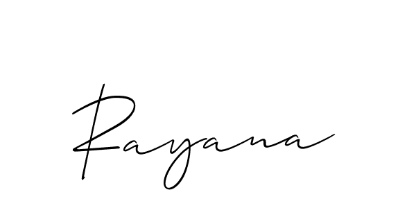 Make a beautiful signature design for name Rayana. Use this online signature maker to create a handwritten signature for free. Rayana signature style 2 images and pictures png