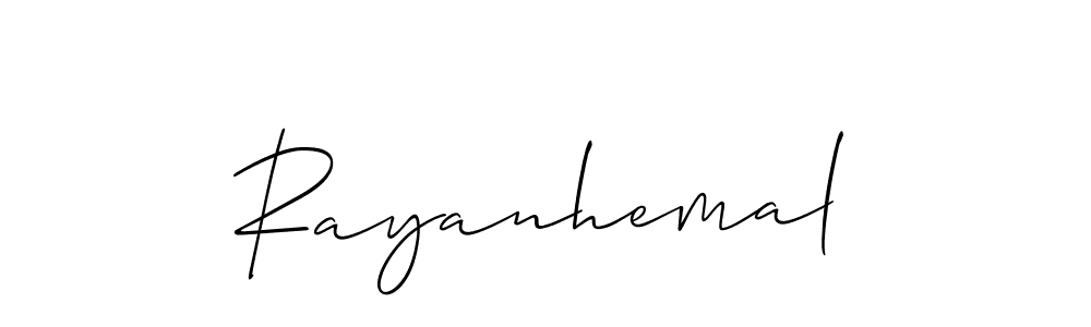 Best and Professional Signature Style for Rayanhemal. Allison_Script Best Signature Style Collection. Rayanhemal signature style 2 images and pictures png