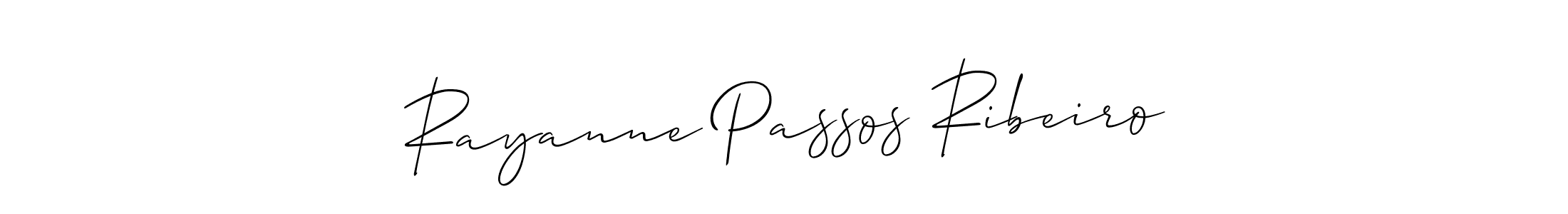 Rayanne Passos Ribeiro stylish signature style. Best Handwritten Sign (Allison_Script) for my name. Handwritten Signature Collection Ideas for my name Rayanne Passos Ribeiro. Rayanne Passos Ribeiro signature style 2 images and pictures png