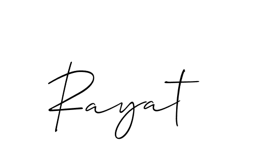 How to Draw Rayat signature style? Allison_Script is a latest design signature styles for name Rayat. Rayat signature style 2 images and pictures png