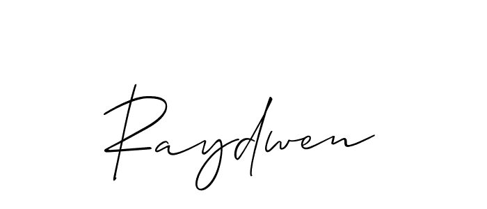 Make a beautiful signature design for name Raydwen. With this signature (Allison_Script) style, you can create a handwritten signature for free. Raydwen signature style 2 images and pictures png
