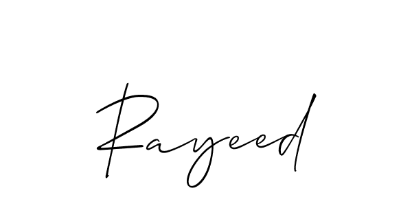 It looks lik you need a new signature style for name Rayeed. Design unique handwritten (Allison_Script) signature with our free signature maker in just a few clicks. Rayeed signature style 2 images and pictures png