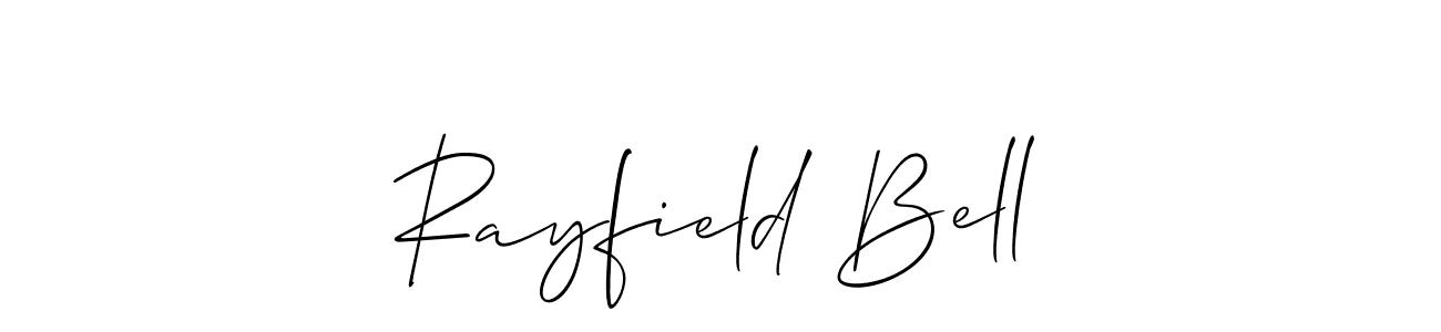 Create a beautiful signature design for name Rayfield Bell. With this signature (Allison_Script) fonts, you can make a handwritten signature for free. Rayfield Bell signature style 2 images and pictures png