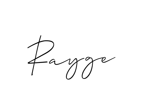 How to make Rayge signature? Allison_Script is a professional autograph style. Create handwritten signature for Rayge name. Rayge signature style 2 images and pictures png