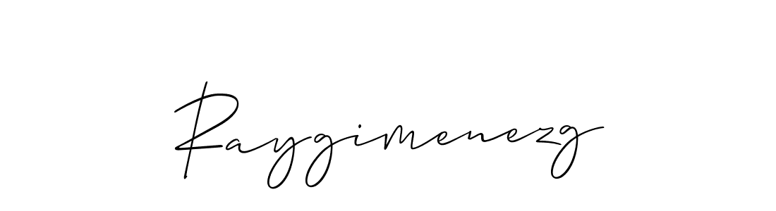 It looks lik you need a new signature style for name Raygimenezg. Design unique handwritten (Allison_Script) signature with our free signature maker in just a few clicks. Raygimenezg signature style 2 images and pictures png