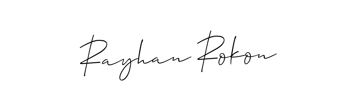 This is the best signature style for the Rayhan Rokon name. Also you like these signature font (Allison_Script). Mix name signature. Rayhan Rokon signature style 2 images and pictures png