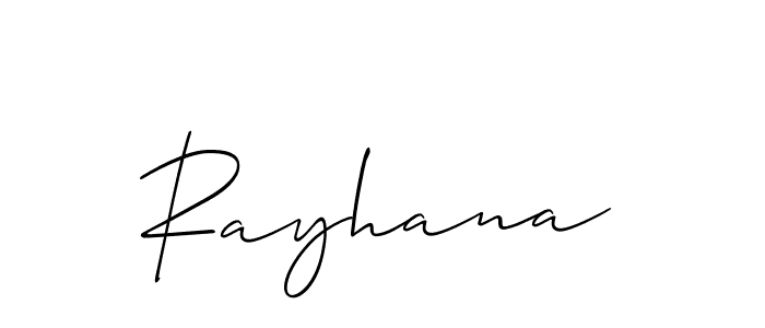 Best and Professional Signature Style for Rayhana. Allison_Script Best Signature Style Collection. Rayhana signature style 2 images and pictures png
