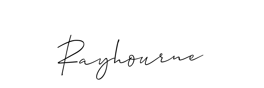 Rayhourne stylish signature style. Best Handwritten Sign (Allison_Script) for my name. Handwritten Signature Collection Ideas for my name Rayhourne. Rayhourne signature style 2 images and pictures png