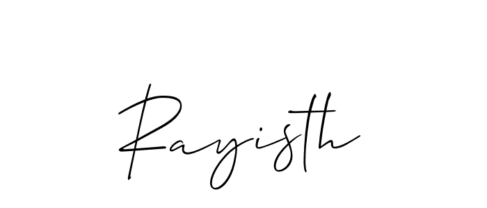 Make a beautiful signature design for name Rayisth. Use this online signature maker to create a handwritten signature for free. Rayisth signature style 2 images and pictures png