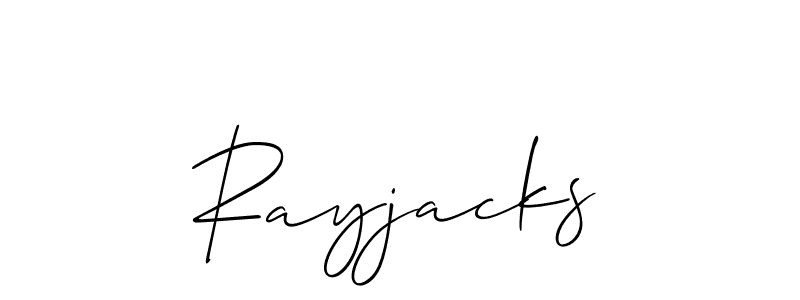 Rayjacks stylish signature style. Best Handwritten Sign (Allison_Script) for my name. Handwritten Signature Collection Ideas for my name Rayjacks. Rayjacks signature style 2 images and pictures png