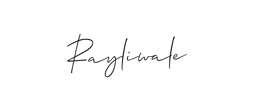 if you are searching for the best signature style for your name Rayliwale. so please give up your signature search. here we have designed multiple signature styles  using Allison_Script. Rayliwale signature style 2 images and pictures png