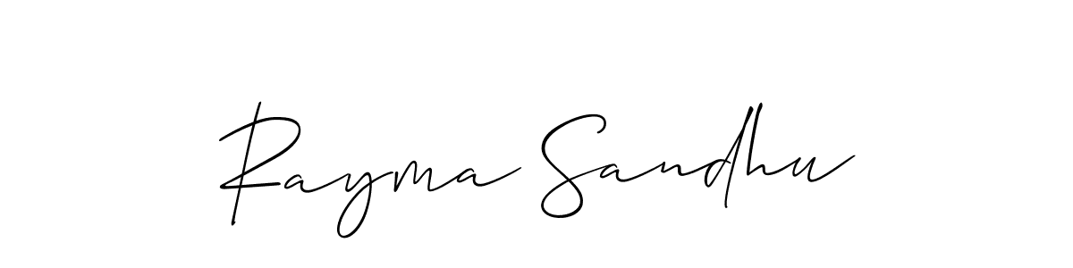 How to Draw Rayma Sandhu signature style? Allison_Script is a latest design signature styles for name Rayma Sandhu. Rayma Sandhu signature style 2 images and pictures png