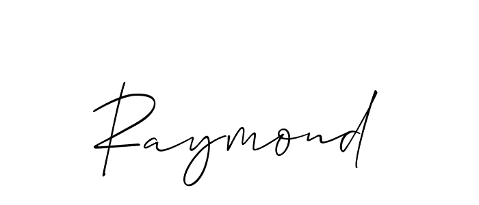 Design your own signature with our free online signature maker. With this signature software, you can create a handwritten (Allison_Script) signature for name Raymond. Raymond signature style 2 images and pictures png