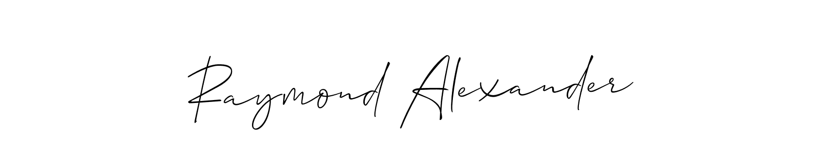 Also we have Raymond Alexander name is the best signature style. Create professional handwritten signature collection using Allison_Script autograph style. Raymond Alexander signature style 2 images and pictures png