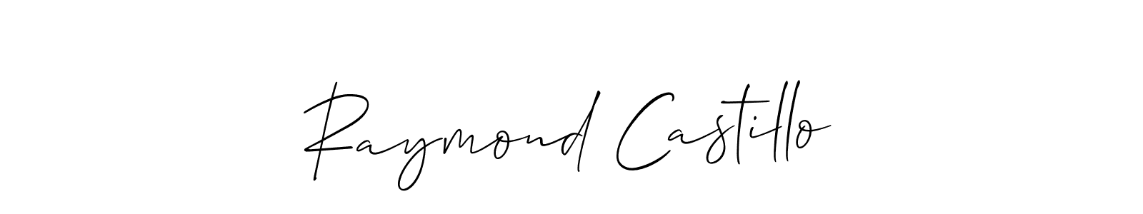 Raymond Castillo stylish signature style. Best Handwritten Sign (Allison_Script) for my name. Handwritten Signature Collection Ideas for my name Raymond Castillo. Raymond Castillo signature style 2 images and pictures png