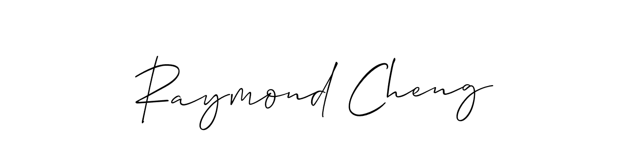 You should practise on your own different ways (Allison_Script) to write your name (Raymond Cheng) in signature. don't let someone else do it for you. Raymond Cheng signature style 2 images and pictures png