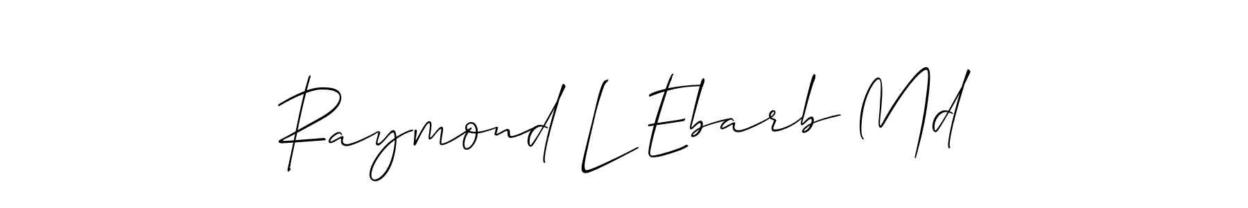 Once you've used our free online signature maker to create your best signature Allison_Script style, it's time to enjoy all of the benefits that Raymond L Ebarb Md name signing documents. Raymond L Ebarb Md signature style 2 images and pictures png