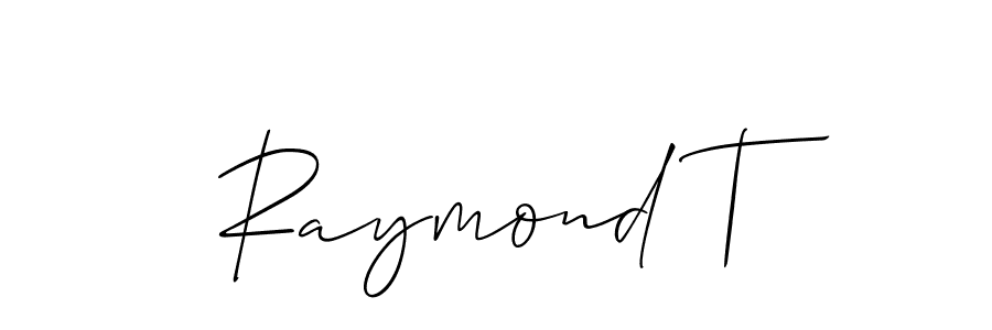 if you are searching for the best signature style for your name Raymond T. so please give up your signature search. here we have designed multiple signature styles  using Allison_Script. Raymond T signature style 2 images and pictures png